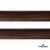 Кант атласный 074, шир. 12 мм (в упак. 65,8 м), цвет коричневый - купить в Сарапуле. Цена: 237.16 руб.