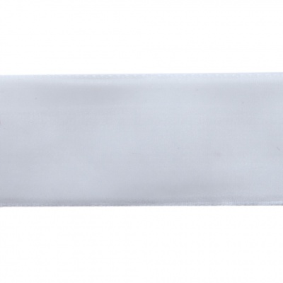 Лента бархатная нейлон, шир.25 мм, (упак. 45,7м), цв.01-белый - купить в Сарапуле. Цена: 981.09 руб.