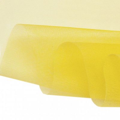 Фатин жесткий 16-68, 22 гр/м2, шир.180см, цвет жёлтый - купить в Сарапуле. Цена 89.29 руб.