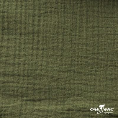 Ткань Муслин, 100% хлопок, 125 гр/м2, шир. 140 см #2307 цв.(99)-св.хаки - купить в Сарапуле. Цена 318.49 руб.