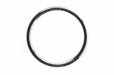 Кольцо металлическое №40 мм, цв.-никель - купить в Сарапуле. Цена: 4.45 руб.