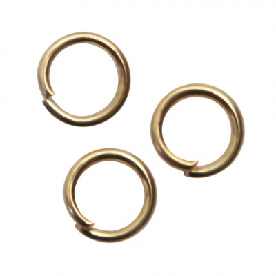 Кольцо  соединительное для бижутерии 5 мм, цв.-золото - купить в Сарапуле. Цена: 0.44 руб.