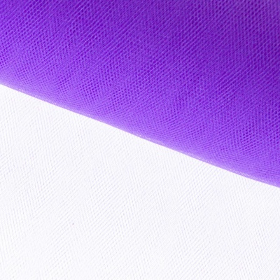 Фатин блестящий 16-85, 12 гр/м2, шир.300см, цвет фиолетовый - купить в Сарапуле. Цена 109.72 руб.