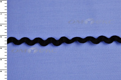 Тесьма плетеная "Вьюнчик"/черный - купить в Сарапуле. Цена: 48.11 руб.