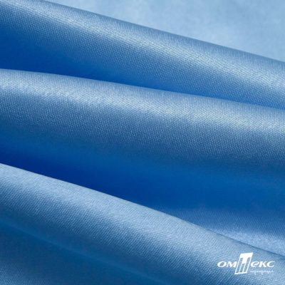 Поли креп-сатин 14-4121, 125 (+/-5) гр/м2, шир.150см, цвет голубой - купить в Сарапуле. Цена 155.57 руб.
