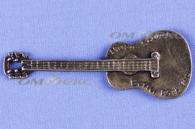 Декоративный элемент для творчества из металла "Гитара"  - купить в Сарапуле. Цена: 19.99 руб.
