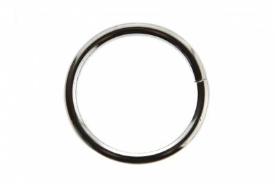 Кольцо металлическое d-3 х 32 мм, цв.-никель - купить в Сарапуле. Цена: 3.92 руб.