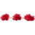 Тесьма плетеная "Рюш", упак. 9,14 м, цвет красный - купить в Сарапуле. Цена: 46.82 руб.
