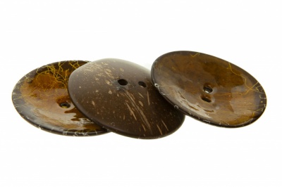 Деревянные украшения для рукоделия пуговицы "Кокос" #4 - купить в Сарапуле. Цена: 66.23 руб.
