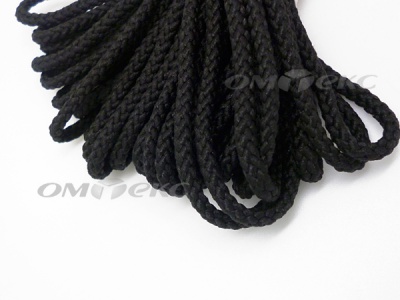 Шнур В-035 4 мм круп.плетение 100 м черный - купить в Сарапуле. Цена: 156.40 руб.