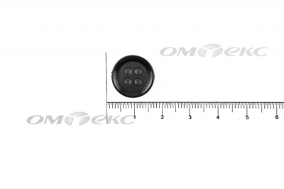 51400/15 мм (4 пр) черные пуговицы - купить в Сарапуле. Цена: 0.67 руб.