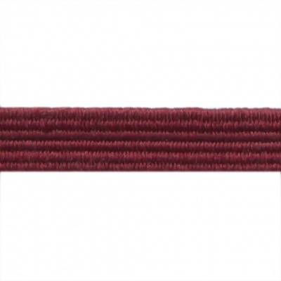 Резиновые нити с текстильным покрытием, шир. 6 мм ( упак.30 м/уп), цв.- 88-бордо - купить в Сарапуле. Цена: 155.22 руб.