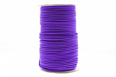 0370-1301-Шнур эластичный 3 мм, (уп.100+/-1м), цв.175- фиолет - купить в Сарапуле. Цена: 459.62 руб.
