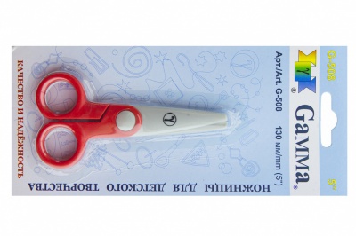 Ножницы G-508 детские 130 мм - купить в Сарапуле. Цена: 118.32 руб.