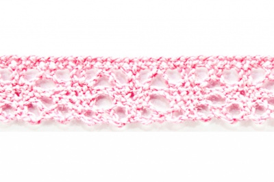 Тесьма кружевная 0621-1607, шир. 15 мм/уп. 20+/-1 м, цвет 096-розовый - купить в Сарапуле. Цена: 302.42 руб.
