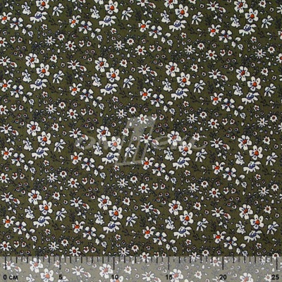 Плательная ткань "Фламенко" 11.2, 80 гр/м2, шир.150 см, принт растительный - купить в Сарапуле. Цена 259.21 руб.