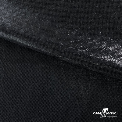 Трикотажное полотно голограмма, шир.140 см, #602 -чёрный/чёрный - купить в Сарапуле. Цена 385.88 руб.