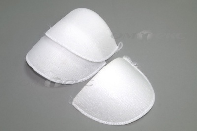 Плечевые накладки ОВ-10, обшитые, цвет белый - купить в Сарапуле. Цена: 16.83 руб.