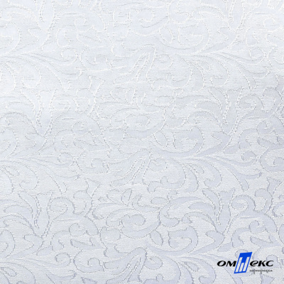 Ткань жаккард королевский, 100% полиэстр 180 г/м 2, шир.150 см, цв-белый - купить в Сарапуле. Цена 293.39 руб.
