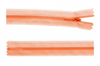 Молния потайная Т3 849, 50 см, капрон, цвет оранжевый - купить в Сарапуле. Цена: 8.87 руб.
