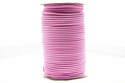 0370-1301-Шнур эластичный 3 мм, (уп.100+/-1м), цв.141- розовый - купить в Сарапуле. Цена: 459.62 руб.