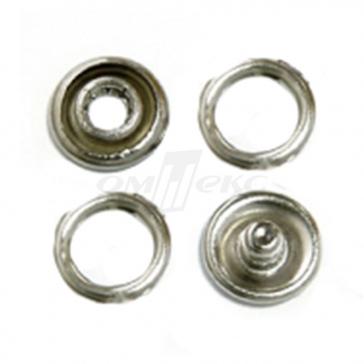 Кнопки рубашечные 10,5 мм никель New Star (кольцо) - купить в Сарапуле. Цена: 5.80 руб.