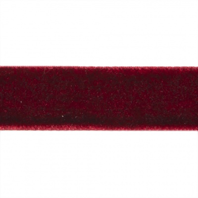 Лента бархатная нейлон, шир.12 мм, (упак. 45,7м), цв.240-бордо - купить в Сарапуле. Цена: 392 руб.