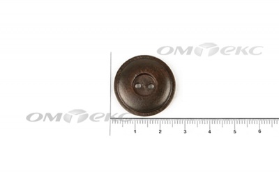 Пуговица деревянная круглая №54 (25мм) - купить в Сарапуле. Цена: 4.12 руб.
