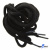 Шнурки #106-09, круглые 130 см, цв.чёрный - купить в Сарапуле. Цена: 21.92 руб.
