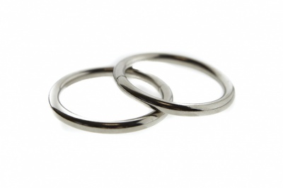Кольцо металлическое d-38 мм, цв.-никель - купить в Сарапуле. Цена: 4.89 руб.