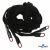 Шнурки #106-01, плоские 130 см, декор.наконечник, цв.чёрный - купить в Сарапуле. Цена: 43.98 руб.