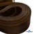 Регилиновая лента, шир.65мм, (уп.25 ярд), цв.- коричневый - купить в Сарапуле. Цена: 499.43 руб.