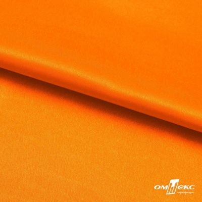 Поли креп-сатин 15-1263, 125 (+/-5) гр/м2, шир.150см, цвет оранжевый - купить в Сарапуле. Цена 155.57 руб.
