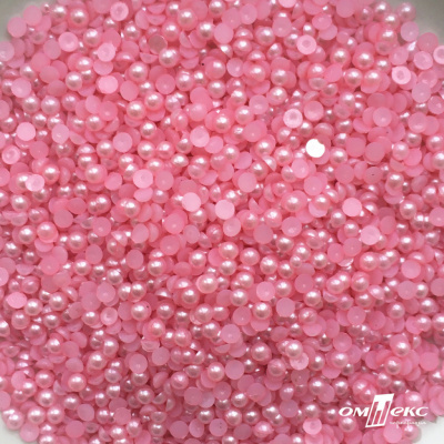 0404-5146G-Полубусины пластиковые круглые "ОмТекс", 4 мм, (уп.50гр=2500+/-10шт), цв.101-св.розовый - купить в Сарапуле. Цена: 63.50 руб.