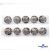119-02 Кнопки пришивные декоративные металл 25 мм, цв.-никель - купить в Сарапуле. Цена: 30.23 руб.