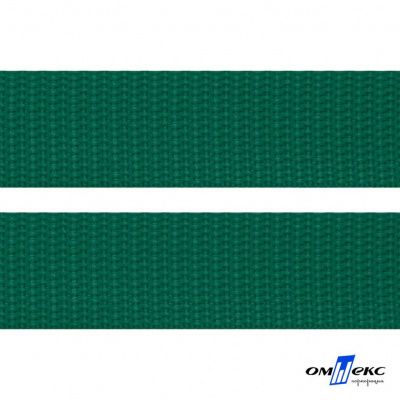 Зелёный- цв.876 -Текстильная лента-стропа 550 гр/м2 ,100% пэ шир.40 мм (боб.50+/-1 м) - купить в Сарапуле. Цена: 637.68 руб.