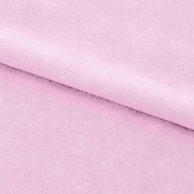 Велюр JS LIGHT 1, 220 гр/м2, шир.150 см, (3,3 м/кг), цвет бл.розовый - купить в Сарапуле. Цена 1 055.34 руб.