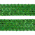 Тесьма с пайетками D4, шир. 35 мм/уп. 25+/-1 м, цвет зелёный - купить в Сарапуле. Цена: 1 308.30 руб.