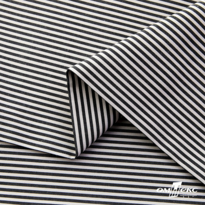 Ткань сорочечная Полоска Кенди, 115 г/м2, 58% пэ,42% хл, шир.150 см, цв.6-черный, (арт.110) - купить в Сарапуле. Цена 306.69 руб.