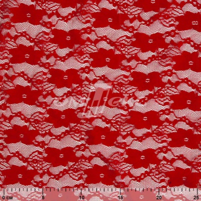 Кружевное полотно стрейч 15A61/RED, 100 гр/м2, шир.150см - купить в Сарапуле. Цена 1 580.95 руб.