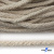 Шнур плетеный d-6 мм круглый, 70% хлопок 30% полиэстер, уп.90+/-1 м, цв.1077-лён - купить в Сарапуле. Цена: 588 руб.