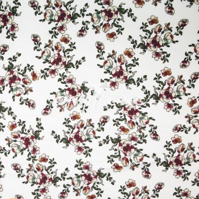 Плательная ткань "Фламенко" 23.1, 80 гр/м2, шир.150 см, принт растительный - купить в Сарапуле. Цена 264.56 руб.