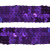 Тесьма с пайетками 12, шир. 20 мм/уп. 25+/-1 м, цвет фиолет - купить в Сарапуле. Цена: 778.19 руб.