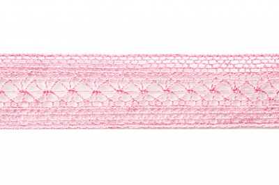 Тесьма кружевная 0621-1669, шир. 20 мм/уп. 20+/-1 м, цвет 096-розовый - купить в Сарапуле. Цена: 673.91 руб.
