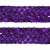 Тесьма с пайетками 12, шир. 35 мм/уп. 25+/-1 м, цвет фиолет - купить в Сарапуле. Цена: 1 308.30 руб.