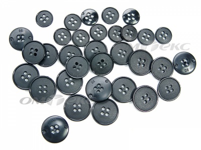51926/15 мм (4 пр) черные пуговицы (брючные) - купить в Сарапуле. Цена: 1.50 руб.