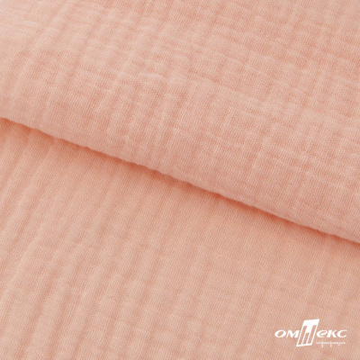 Ткань Муслин, 100% хлопок, 125 гр/м2, шир. 140 см #201 цв.(18)-розовый персик - купить в Сарапуле. Цена 464.97 руб.
