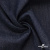 Ткань костюмная "Джинс" с начесом, 320 г/м2, 80% хлопок 20%полиэстер, шир. 160 см, т.синий - купить в Сарапуле. Цена 492.24 руб.