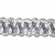 Тесьма металлизированная 0384-0256А, шир. 25 мм/уп. 25+/-1 м, цвет серебро - купить в Сарапуле. Цена: 598.48 руб.