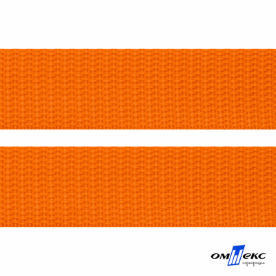 Оранжевый- цв.523 -Текстильная лента-стропа 550 гр/м2 ,100% пэ шир.20 мм (боб.50+/-1 м) - купить в Сарапуле. Цена: 318.85 руб.